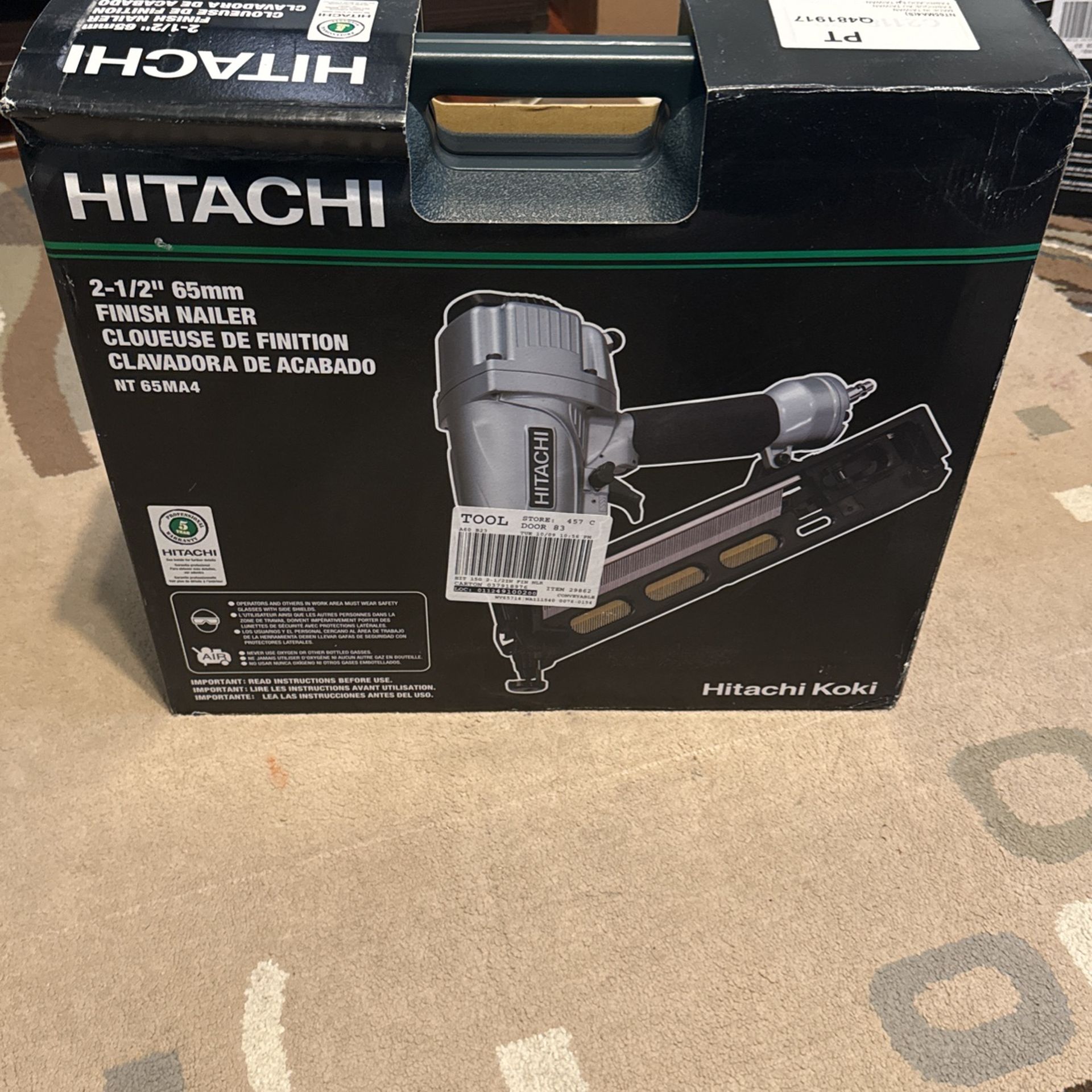 HITACHI 2 1/2” 65mm Finish Nailer