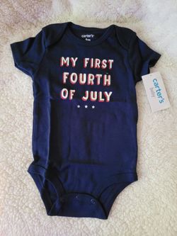 NWT Carter’s® Baby 1st 4th of July Bodysuit - Size 9 Months