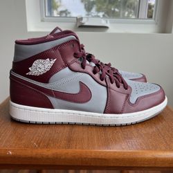 Red And Grey Jordan 11 Mid