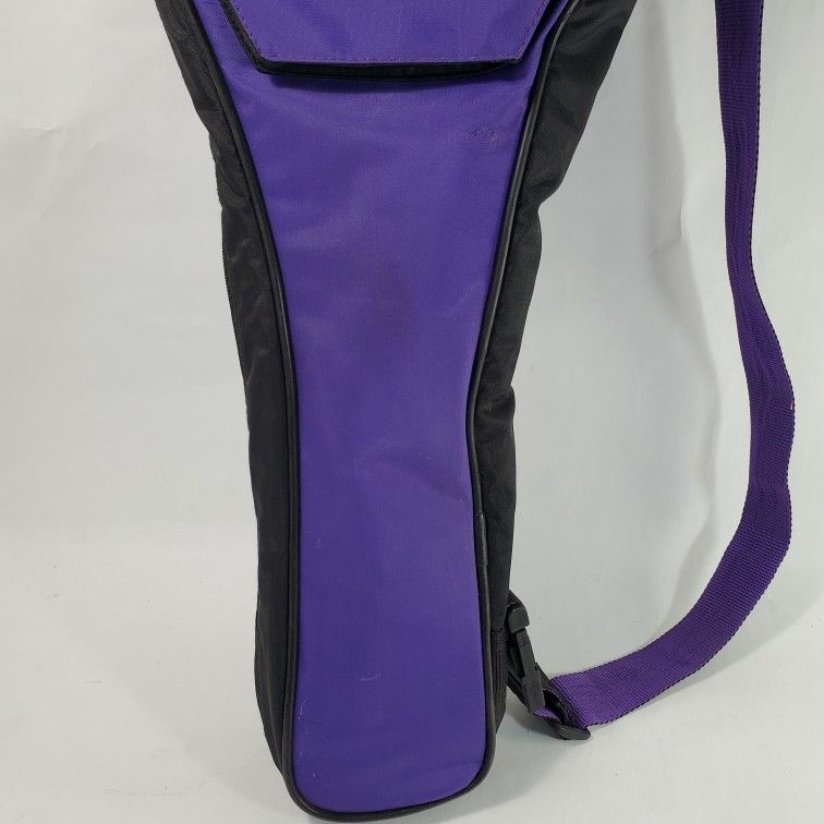 Head Tennis Multiple Rackets 2-3 Carry Bag Flap Closure Fron Pocket Purple Yellow Red