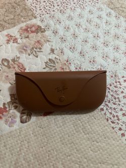 Ray-Ban Brown Leather Sunglasses Case