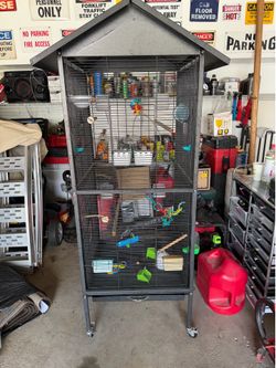 Huge bird cage