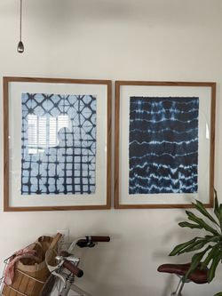 Large Shibori prints