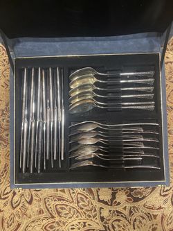 Set Of Silverware For 6 Persons.