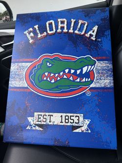 Florida Gators 24" x 17 Banner Design Canvas Wall Art