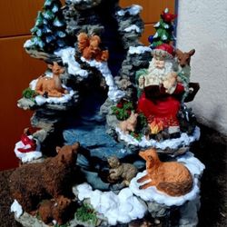 Traditions:   Christmas Decorative Table Top Fountain 