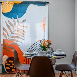 Oak Brown Dining Room Table Set With Chairs