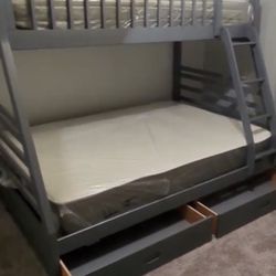 Brand New Bunk Bed And Queen Serta Mattress - Delivery Available