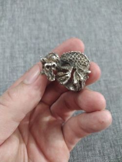 Custom Silver Dragon Ring