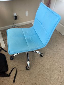 Blue Vanity Chair