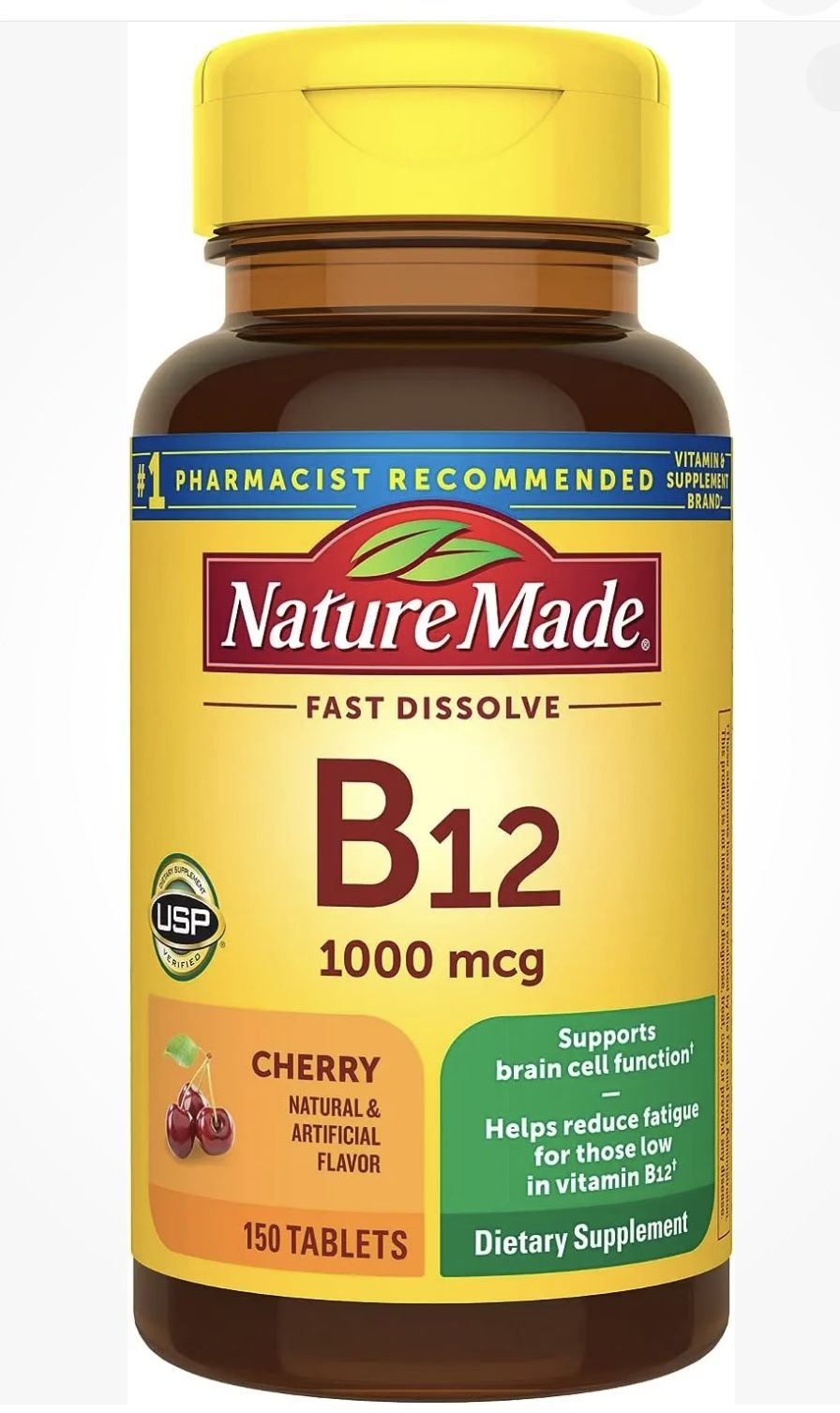 Nature Made  B12 1000 Mcg  150 Tablets  Exp. July 2025