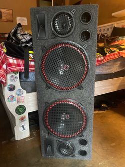 Super Q 12 in speakers dual box