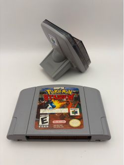 Pokémon Stadium + Transfer Pak for N64 *RED VESION NOT INCLU. Demo Purp. ONLY*