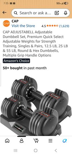 CAP DUMBELL SET