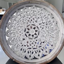 Two design handcrafted global décor pieces.