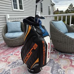 Cobra Pro Display Bag with 3 Clubs 
