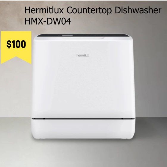 hermitlux Countertop Dishwasher HMX-DW04 950W