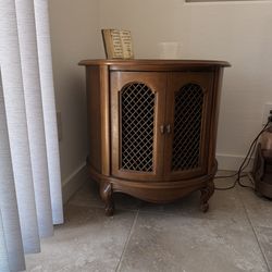Side table with door