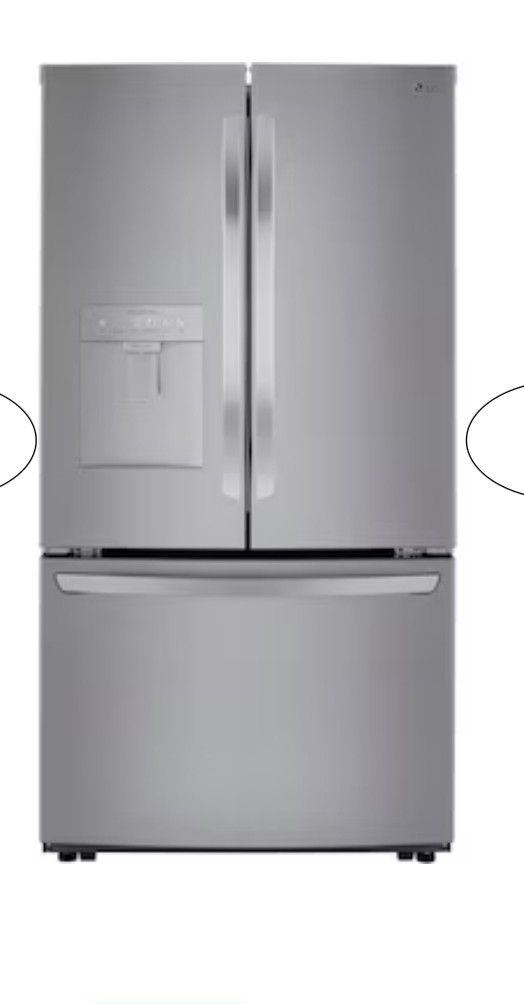 LG 3 Door Water Dispenser/ice Maker Refrigerator 
