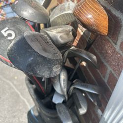 Golf Clubs and Bag