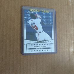 2017 Leaf Draft Ronald Acuna Jr Rookie 