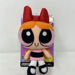 VTG 2000 PowerPuff Girls  Blossom 8" Stuffed Doll-Trendmasters-Cartoon Network