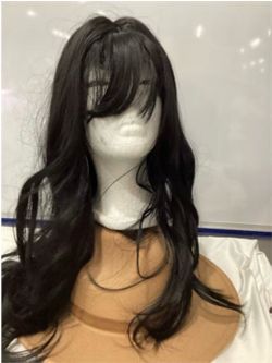 Brand New 26 inch Charming Women's Long wavy Full Hair Wig (Black)