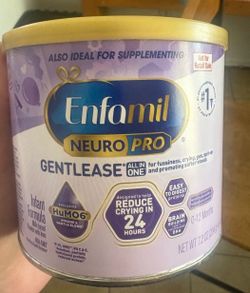 Brand new baby formula Enfamil gentlease 7.2 ounce can powder