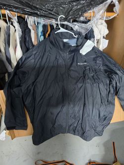 Columbia Black Zip-Up Windbreaker Jacket