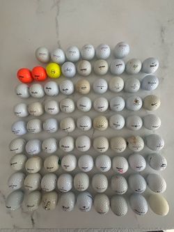 Mixed Lot of 72 Used Golf Balls