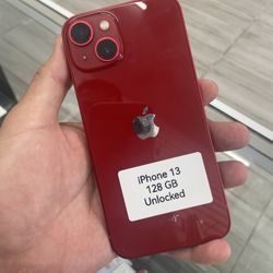 Red iPhone 13 Unlocked. Cash Or $50 Down W Approval 