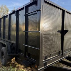 New Scissor Lift Hydraulic Dump Trailer 💠