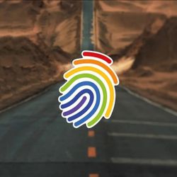Rainbow Pride Fingerprint Vinyl Decal