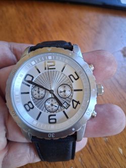 Big Face Leather Luxury Silpada Watch