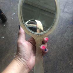 Antique 1950s Hand Mirror