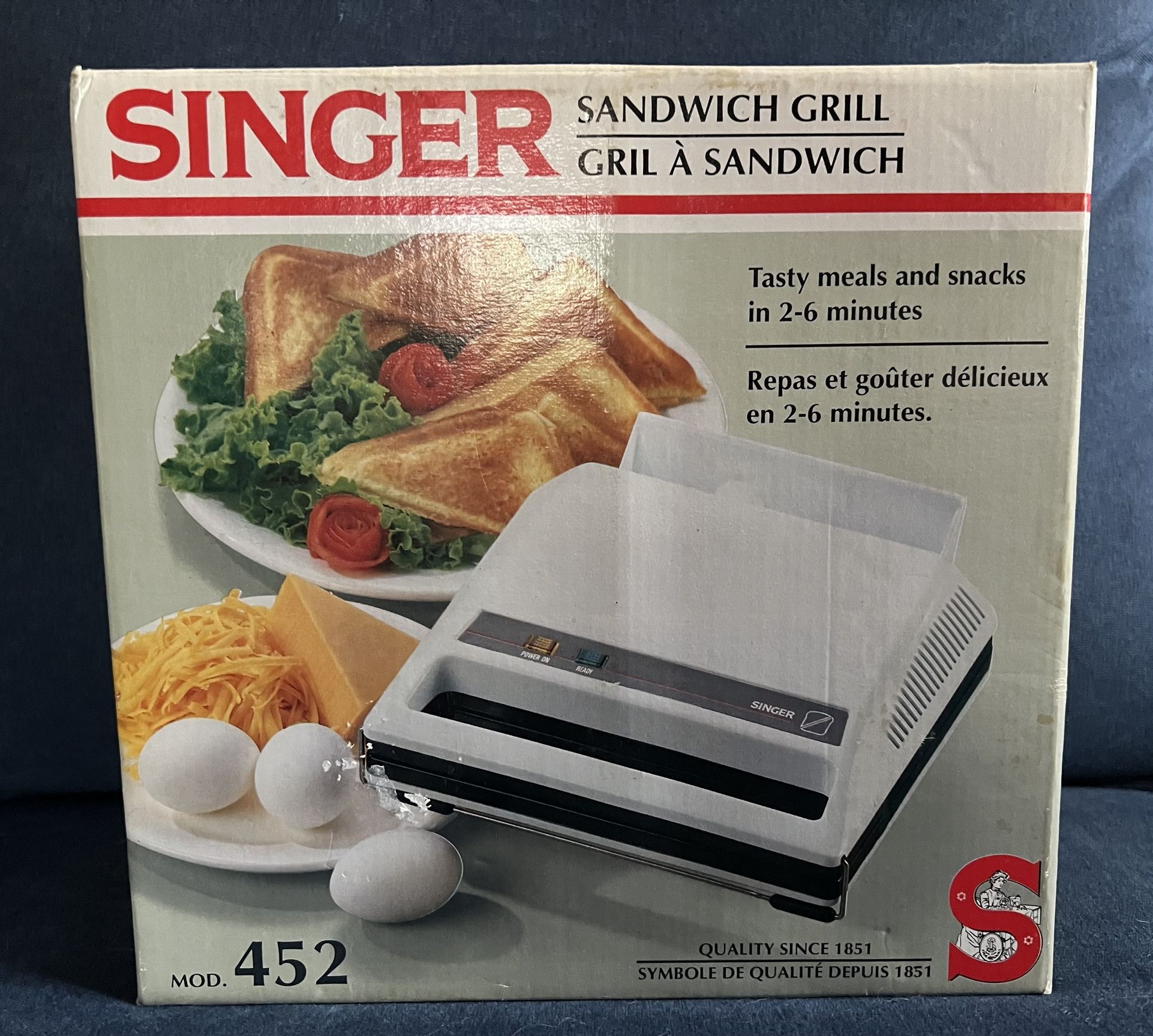Vintage Singer Sándwich Grill Model #452