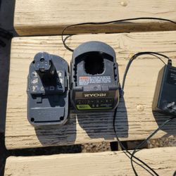 Ryobi  ONE+ 18V Lithium-Ion 4.0 Ah Battery And Charger 