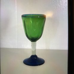 Set Of 4 Vintage Hand Blown Bubble Glass.