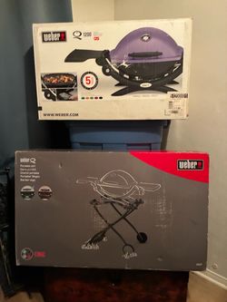 Weber BBQ Grill and portable stand