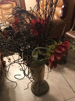 Fake plant vase