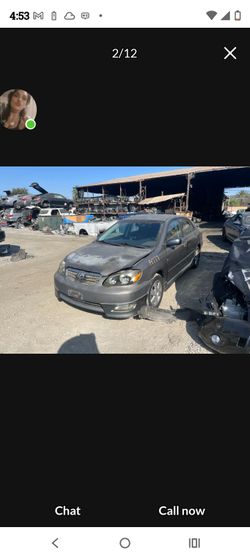 Toyota Corolla Sedan for Parts or Salvage