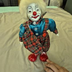Vintage 13" Porcelain Clown