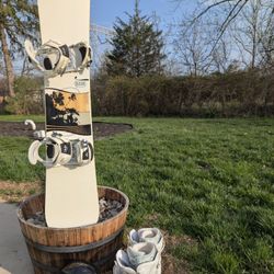 Ride Grace Snowboard 150cm W/ Boots And Helmet