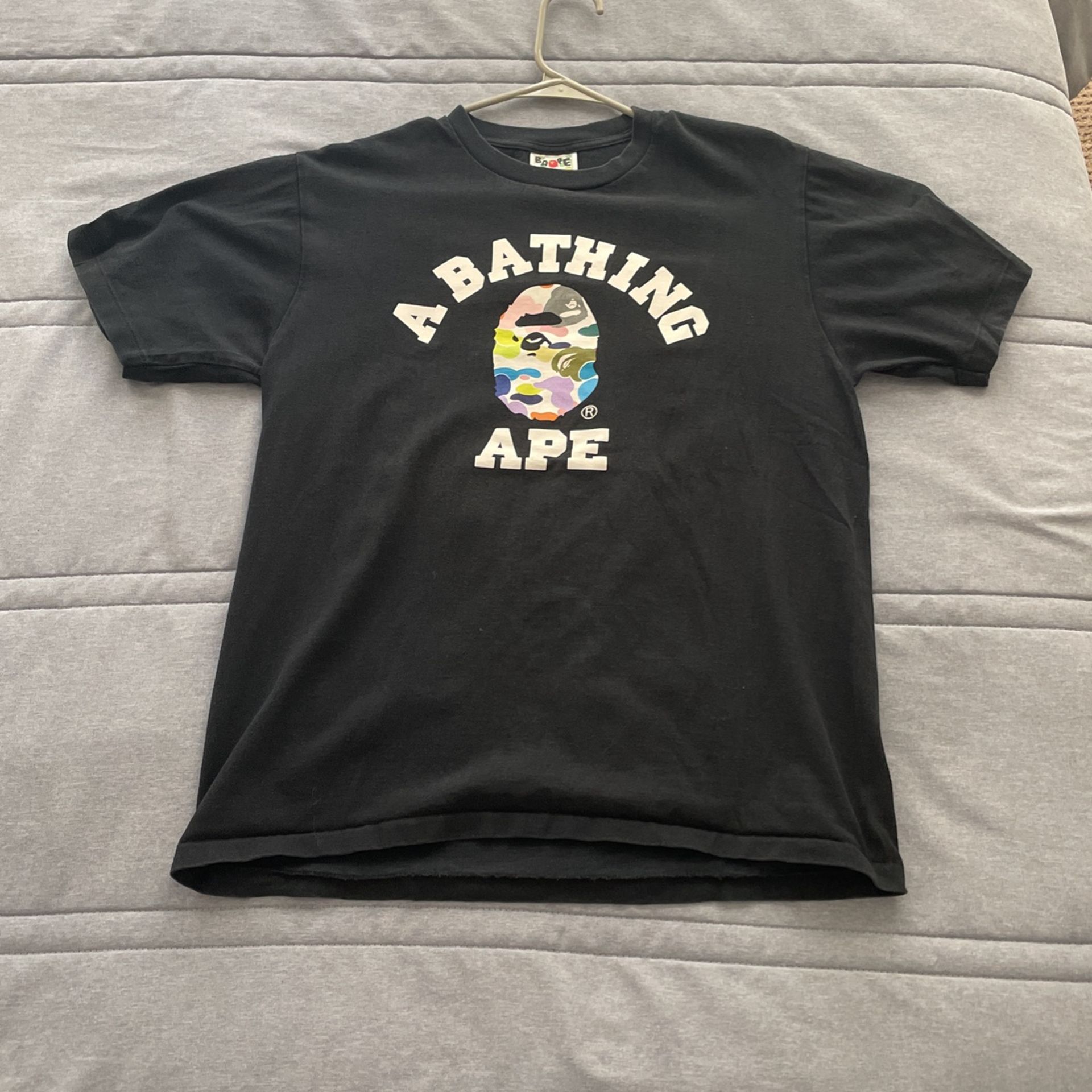 A Bathing Ape College Tee Colored Camo Shirt