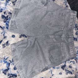 Light Grey Jean Shorts
