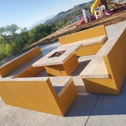 OUTDOOR BENCHES BBQ ISLAND OUTDOOR COOKING GRILLING PATIO COVER PALAPA