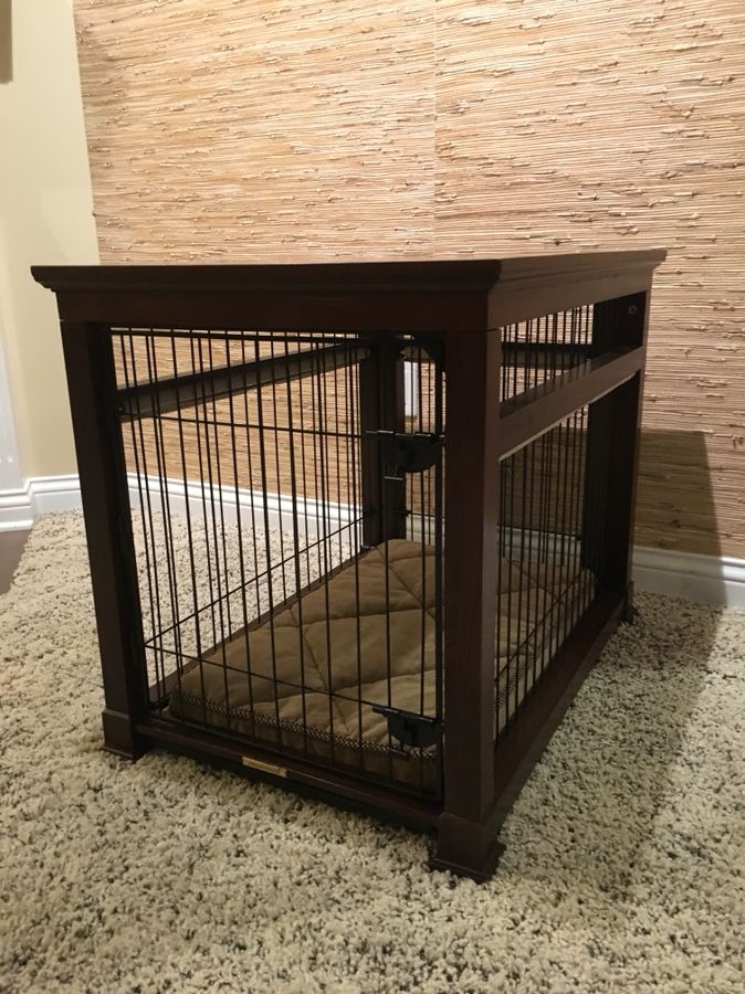 Frontgate Luxury Mahogany Medium Pet Residence Dog Crate
