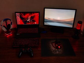 Complete Gaming Setup – Gaming Laptop + Monitor + Keyboard + Mouse + Mic