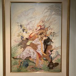 Iranian Painting Antique very large