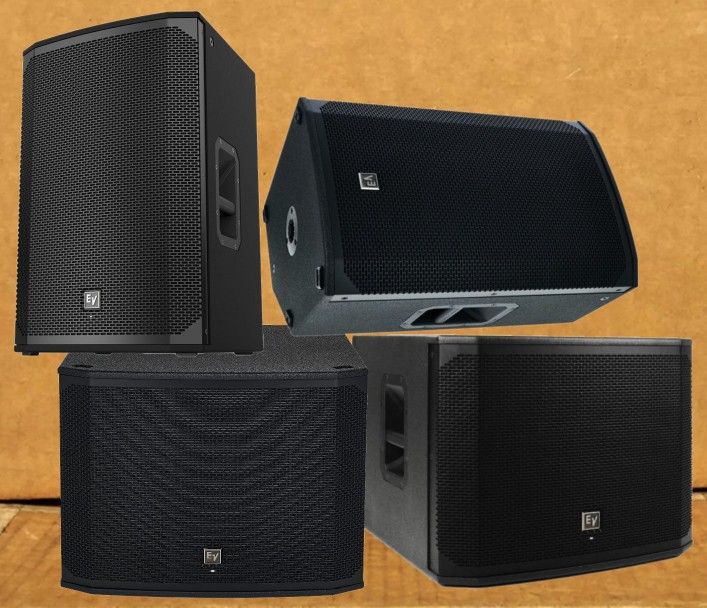 EV Powered Speaker System EKX Series 18" Bass Subwoofers 15" PA Monitors 5600 W Package 🚨 Payment Options Available 🚨 No Credit Needed 🚨